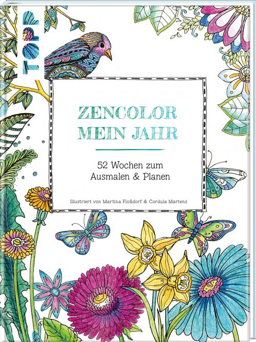Buch: Zencolor Mein Jahr / 52 Wochen zum Ausmalen & Planen (Ausmalen für Erwachsene) 