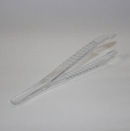 Pinzette 12,5 cm Plastik zum loesen von Akupunkturgittertapes